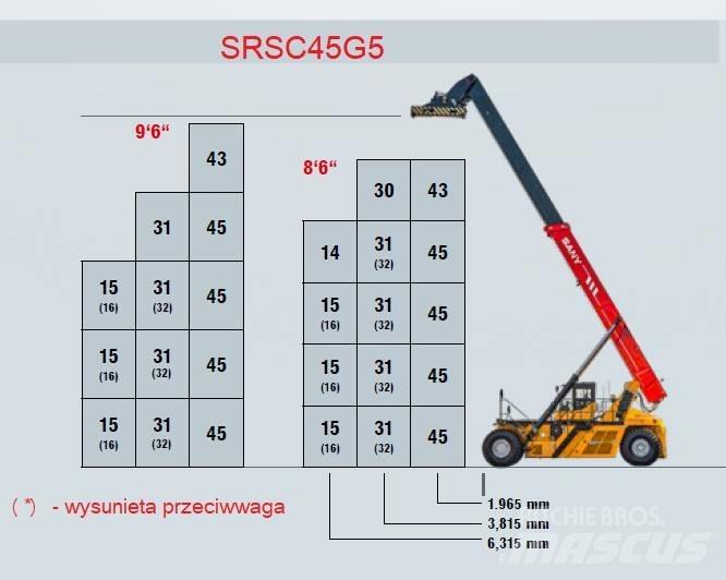Sany SRSC45G5 Wózki typu Reachstacker