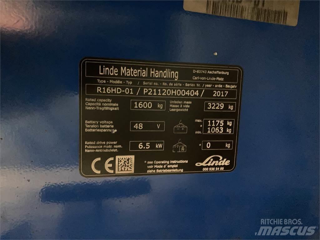 Linde R16HD Wózki widłowe wysokiego składowania