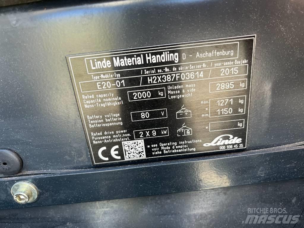 Linde E20-01 Wózki elektryczne
