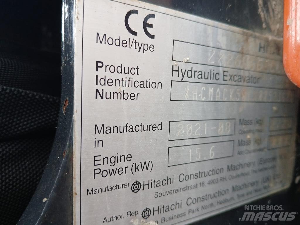 Hitachi ZX 26 U-6 Minikoparki