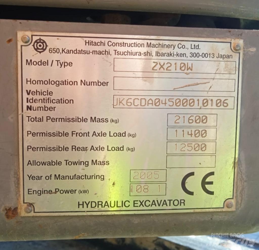 Hitachi ZX 210 W Koparki kołowe
