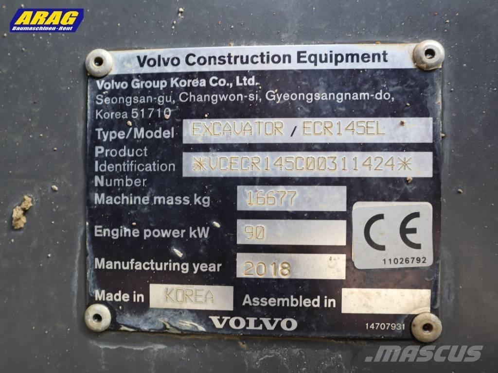 Volvo ECR 145 EL Koparki gąsienicowe