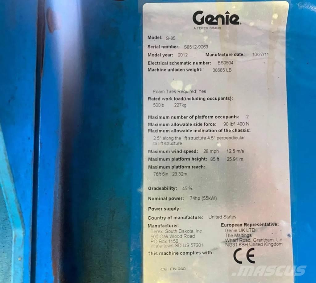 Genie S-85 Podnośniki teleskopowe