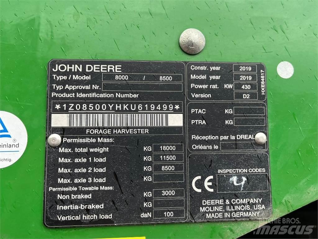 John Deere 8500 Kombajny silosowe