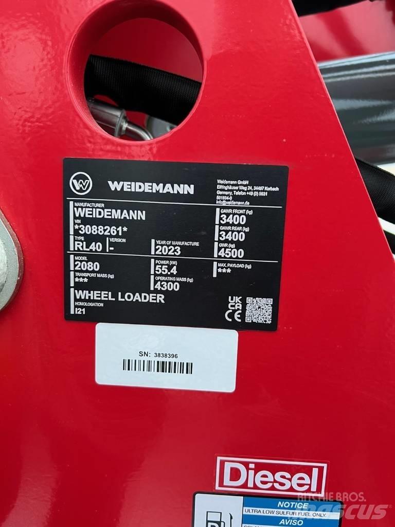 Weidemann 2080 Ładowarki kołowe