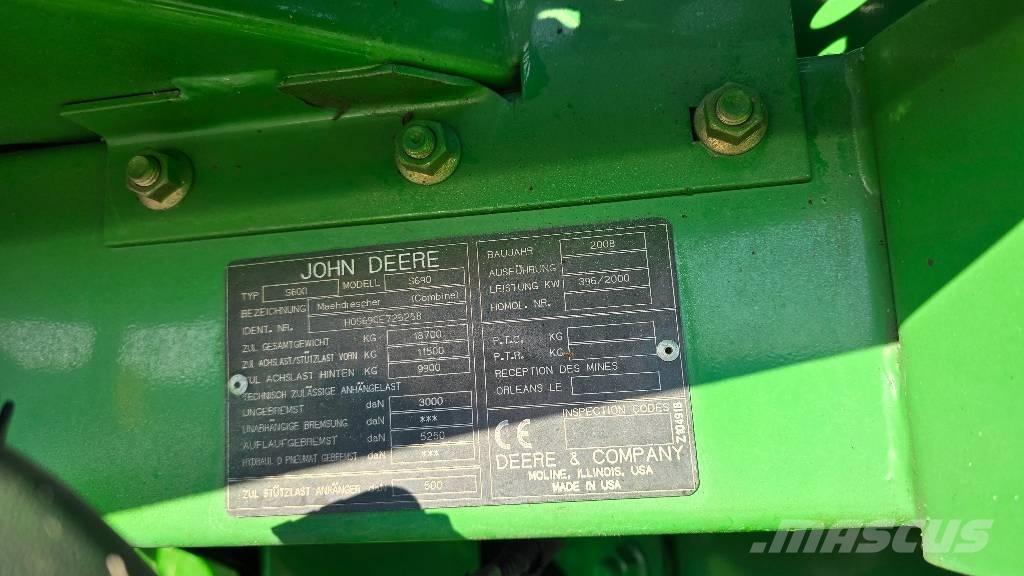 John Deere S 690 i Kombajny zbożowe