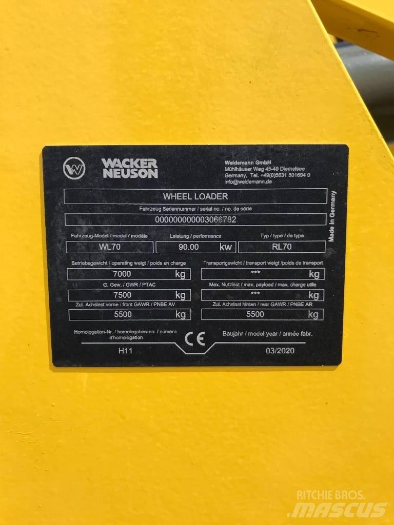 Wacker Neuson WL70 Ładowarki kołowe