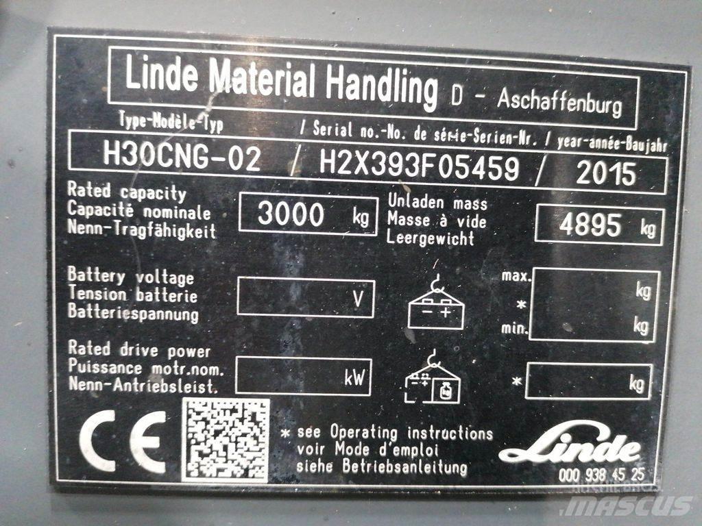 Linde H30T-02 Wózki LPG