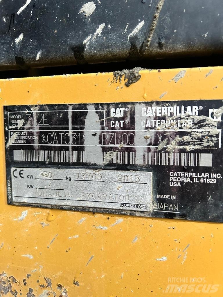 CAT 312 E Koparki gąsienicowe