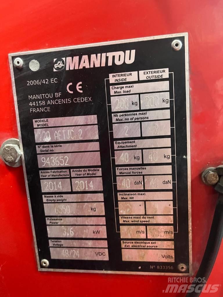 Manitou 120 AET JC Podnośniki przegubowe