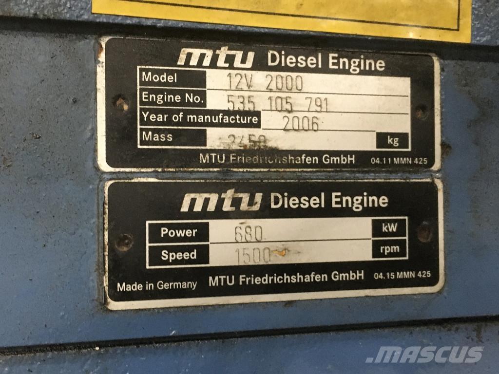 MTU 12V2000 USED Silniki
