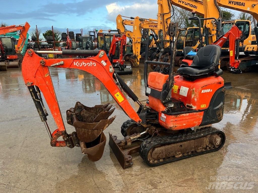Kubota K 008-3 Minikoparki
