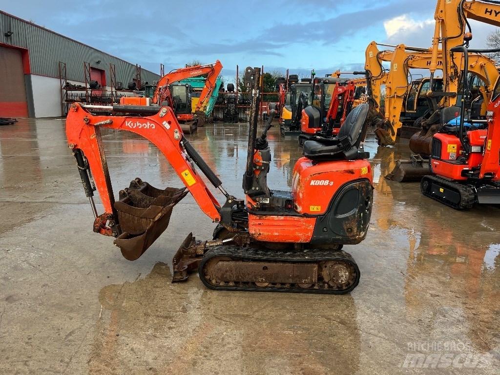 Kubota K 008-3 Minikoparki