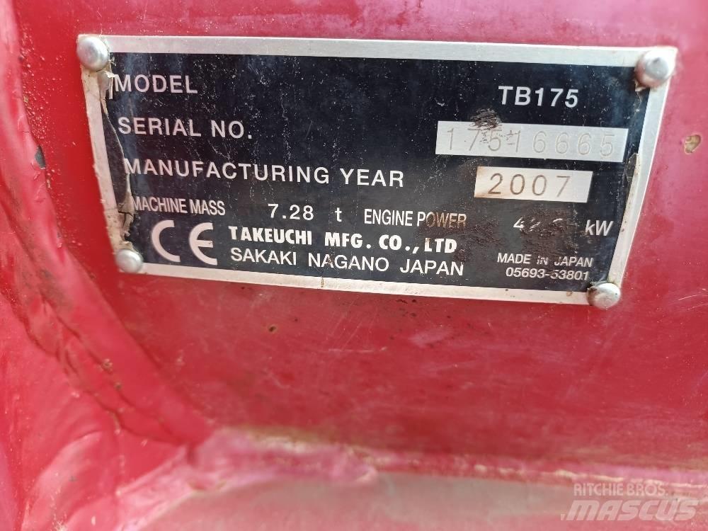 Takeuchi TB175 Midikoparki  7t - 12t
