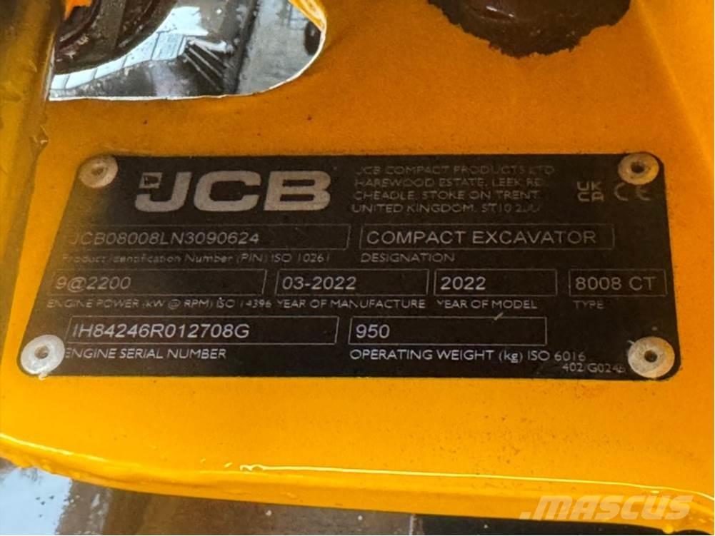 JCB MICRO 8008 Minikoparki