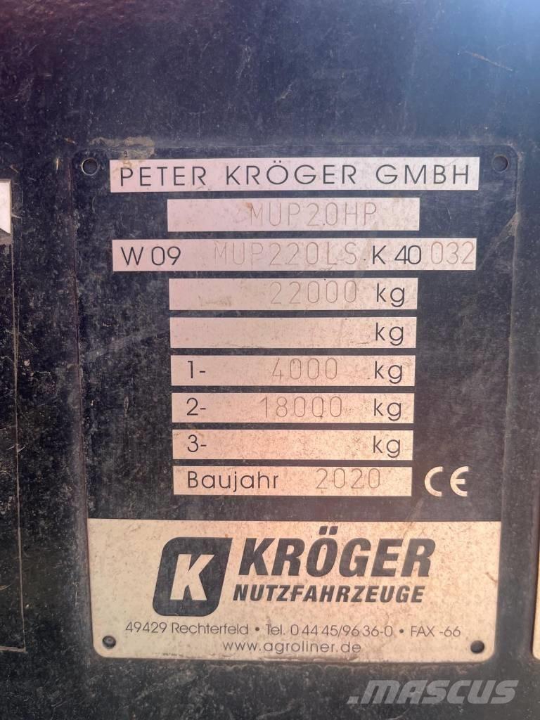 Kröger MUP 20 Wywrotki rolnicze