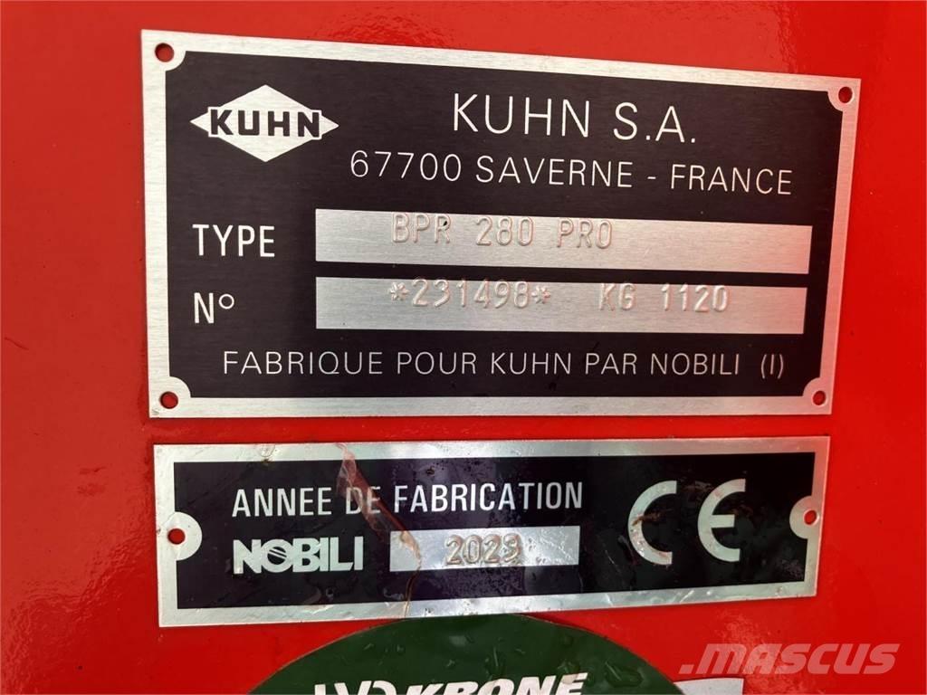 Kuhn BPR 280 Pro Kosiarki łąkowe i wykaszarki