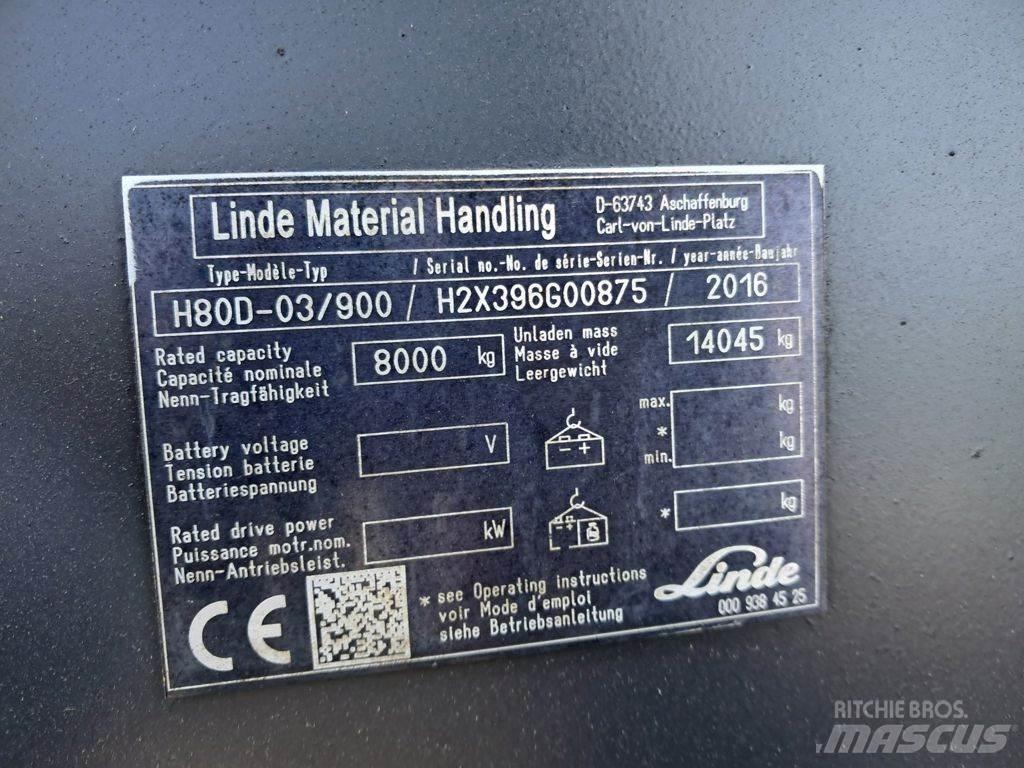 Linde H80D-03/900 Wózki Diesla