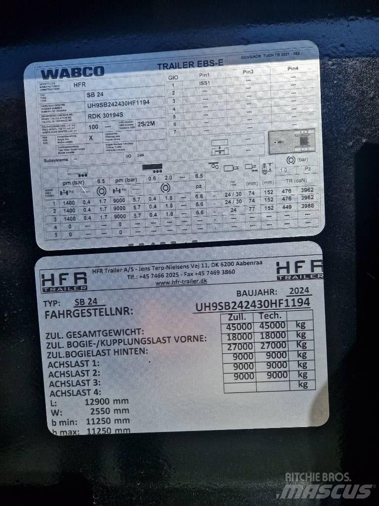 HFR Kontainerchassi Naczepy do transportu kontenerów
