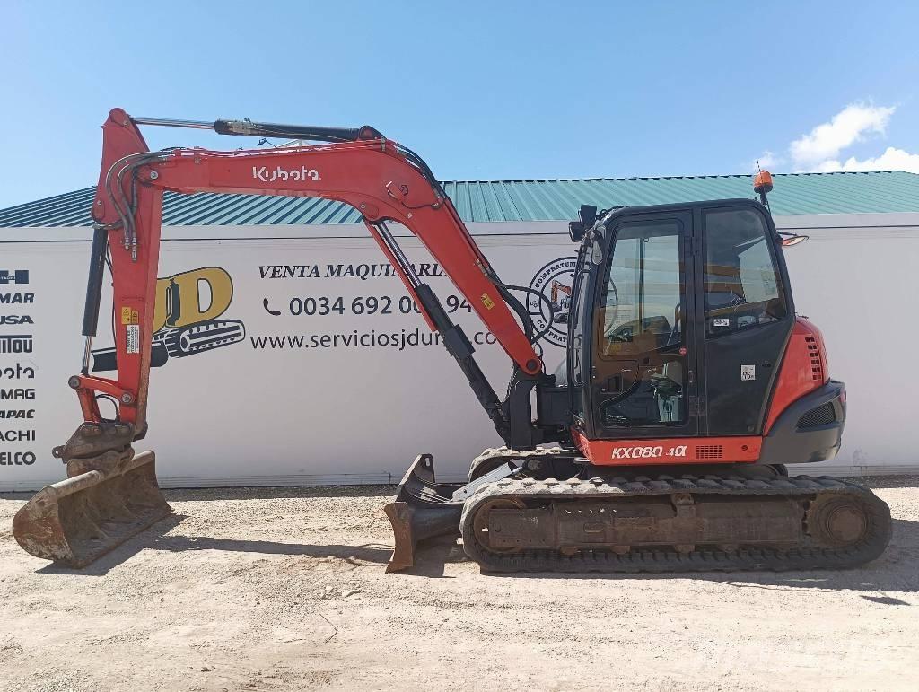 Kubota KX 080-4 Midikoparki  7t - 12t