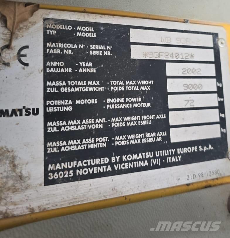 Komatsu WB 93 R-2 Koparko-ładowarki