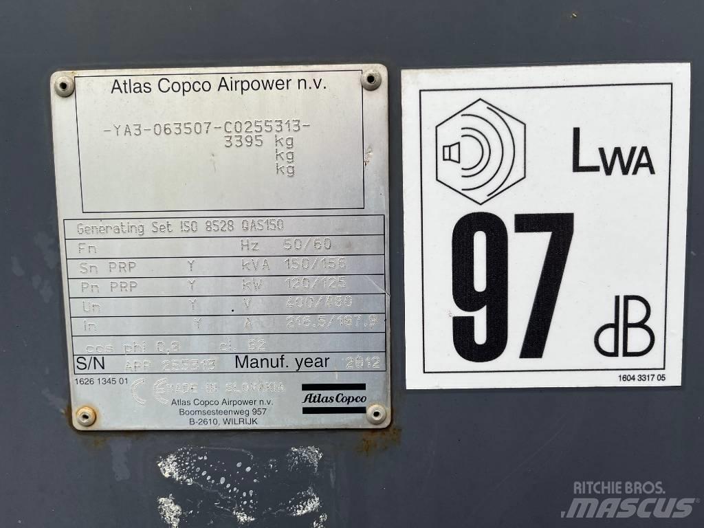 Atlas Copco QAS 150 Agregaty prądotwórcze Diesla