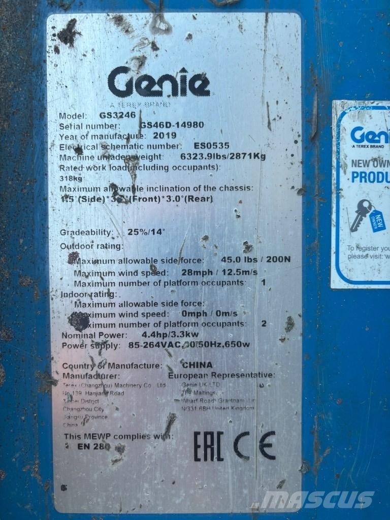 Genie GS 3246 Podnośniki nożycowe