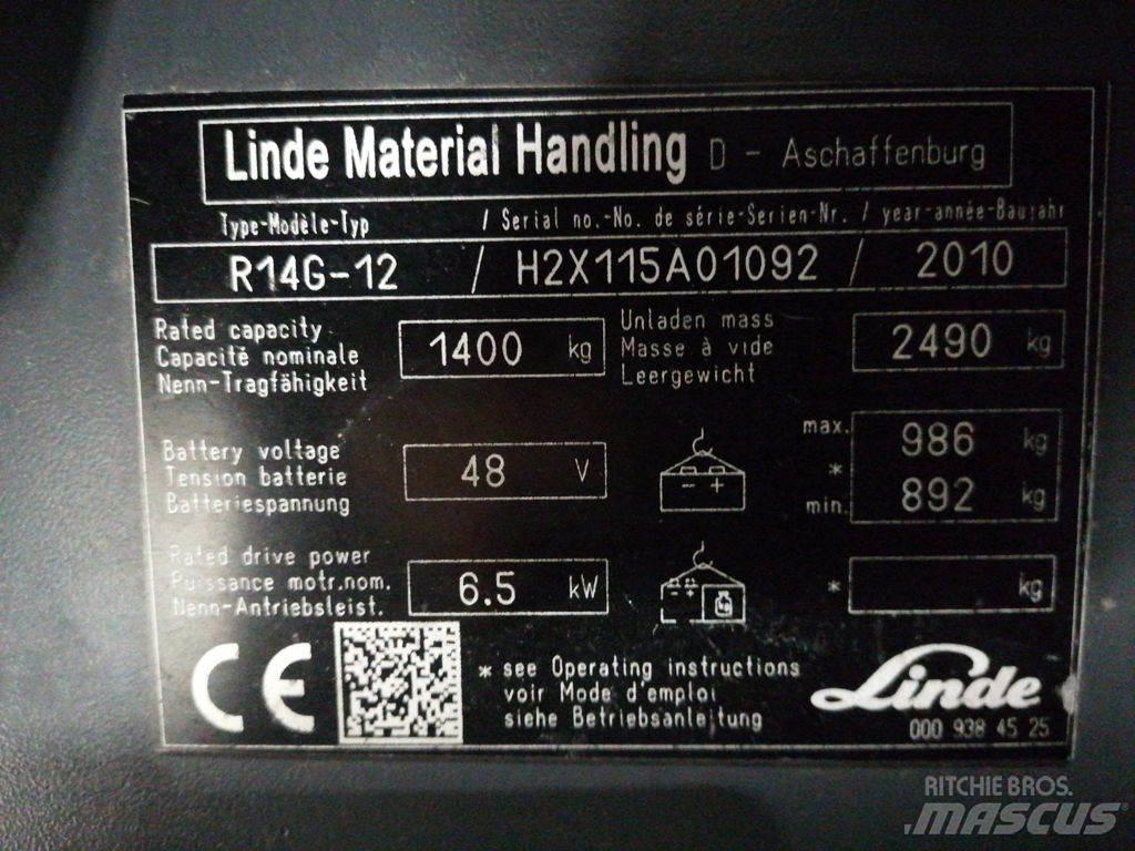 Linde R14G-12 Wózki widłowe wysokiego składowania