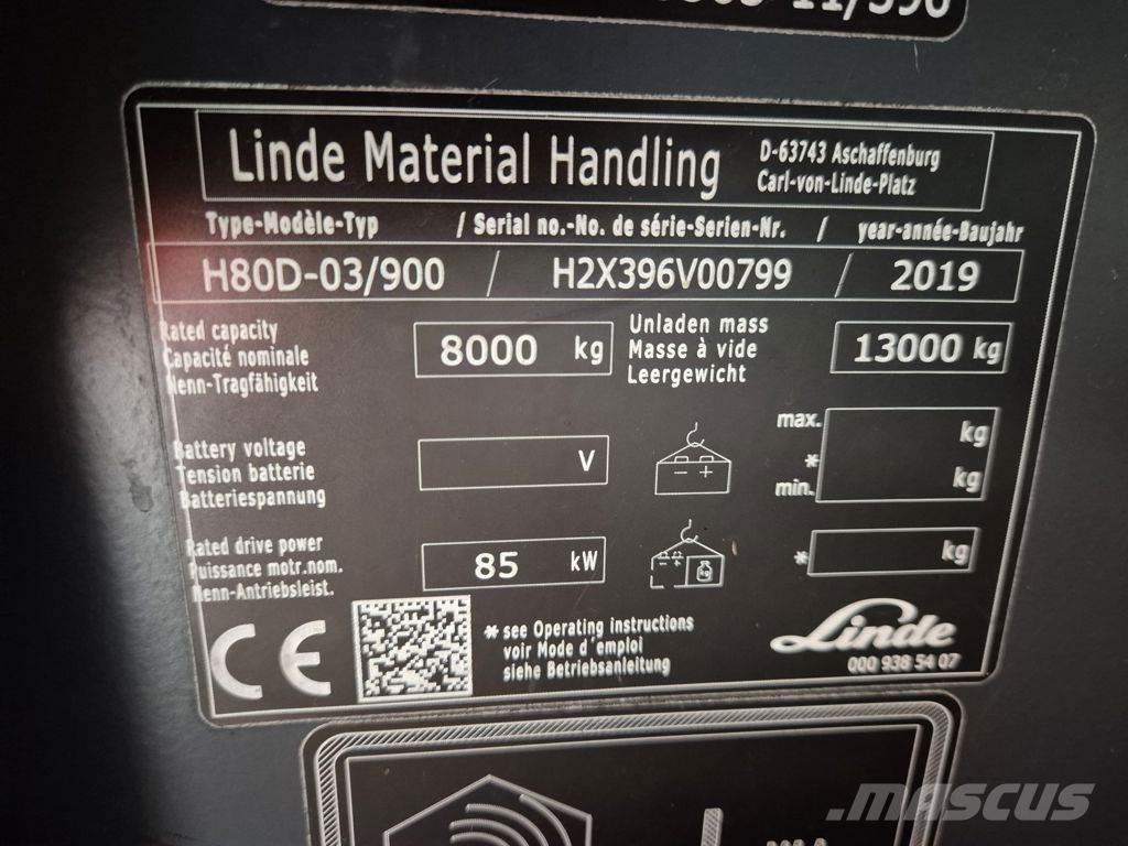 Linde H80D-03/900 Wózki Diesla