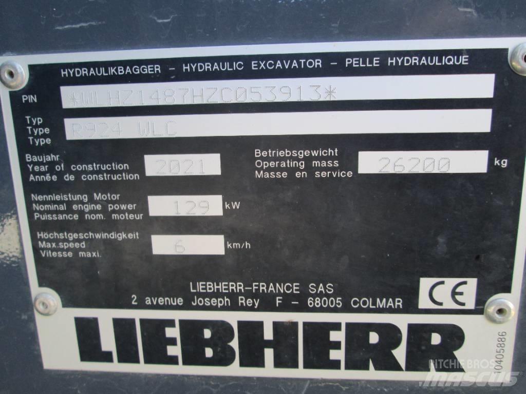 Liebherr R 924 G8 Koparki gąsienicowe