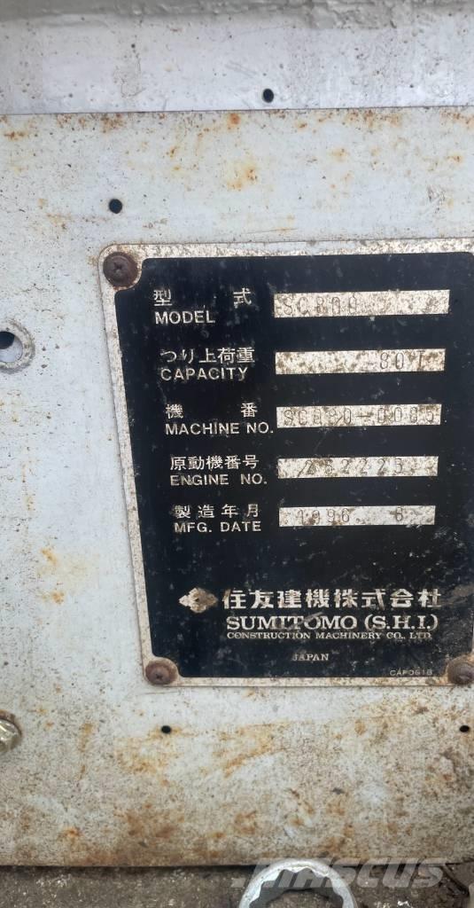 Sumitomo SC800 Żurawie gąsienicowe