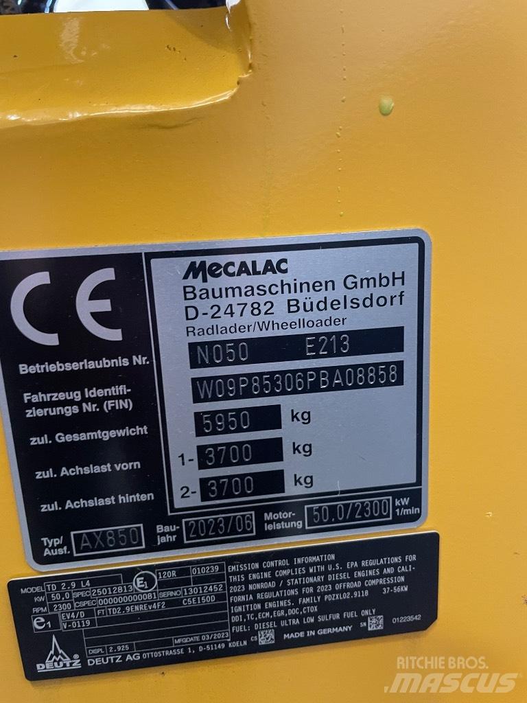Mecalac AX 850 Ładowarki kołowe