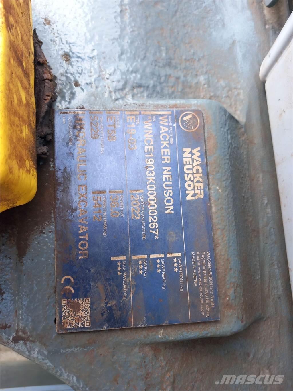 Wacker Neuson ET58 Koparki gąsienicowe
