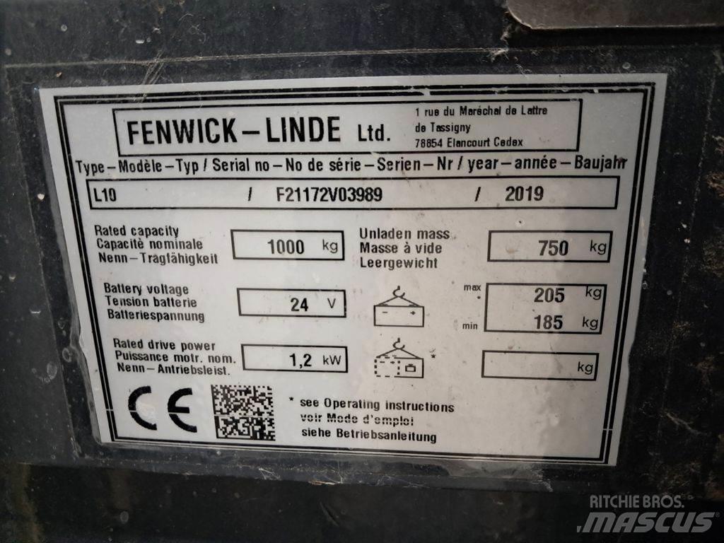 Linde L10 Wózki widłowe unoszące z dyszlem