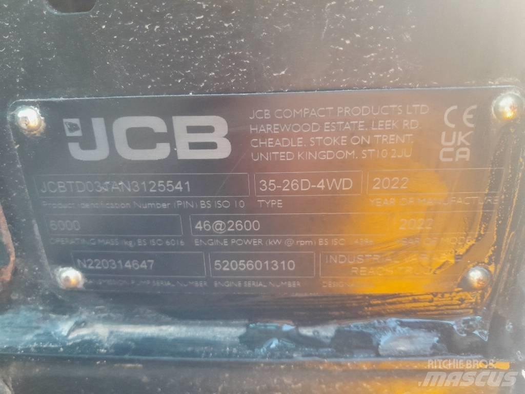 JCB 35-26D 4WD Wózki Diesla