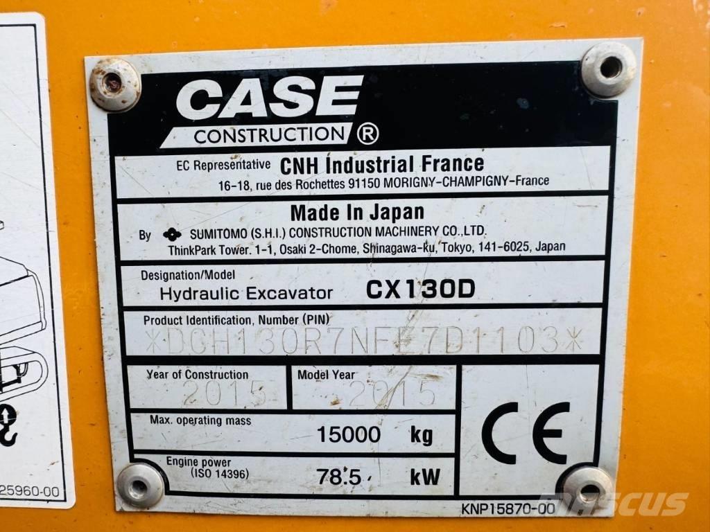 CASE CX 130 D Koparki gąsienicowe