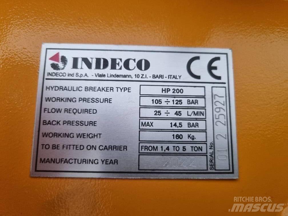 Indeco HP 200 Młoty hydrauliczne
