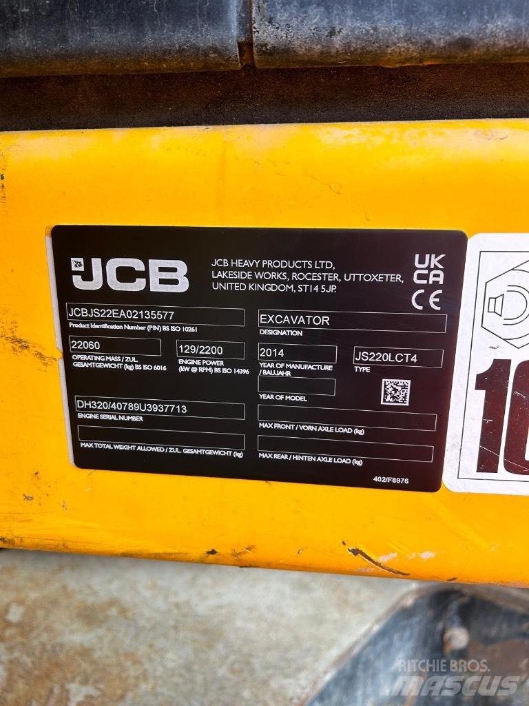 JCB JS 220 LC Koparki gąsienicowe