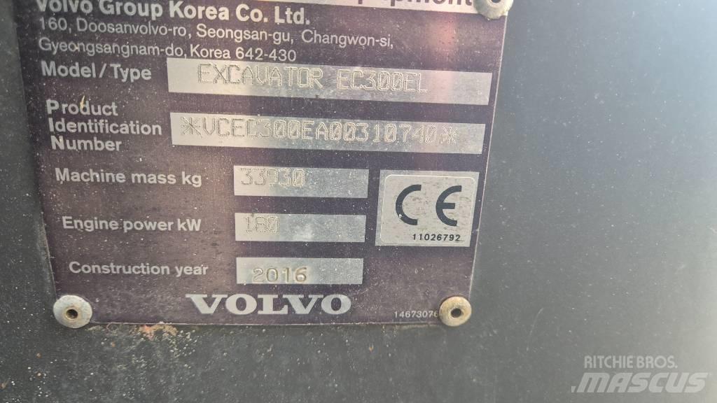 Volvo EC300EL Koparki gąsienicowe