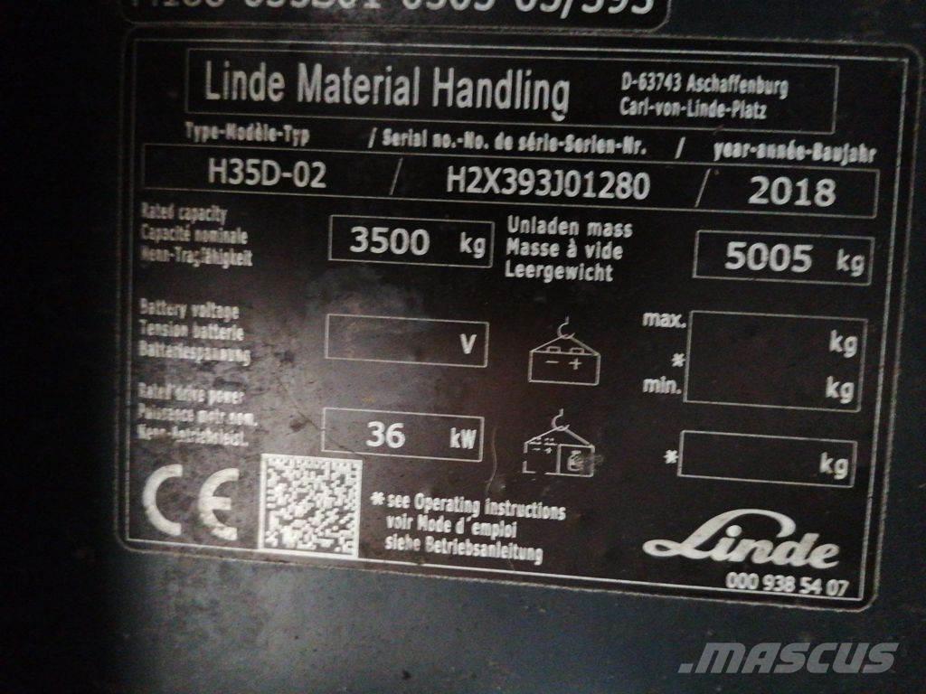 Linde H35D-02 Wózki Diesla