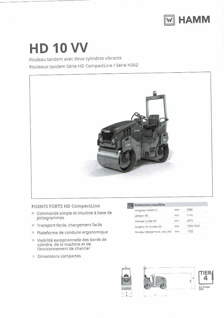 Hamm HD 10 VV Walce dwubębnowe