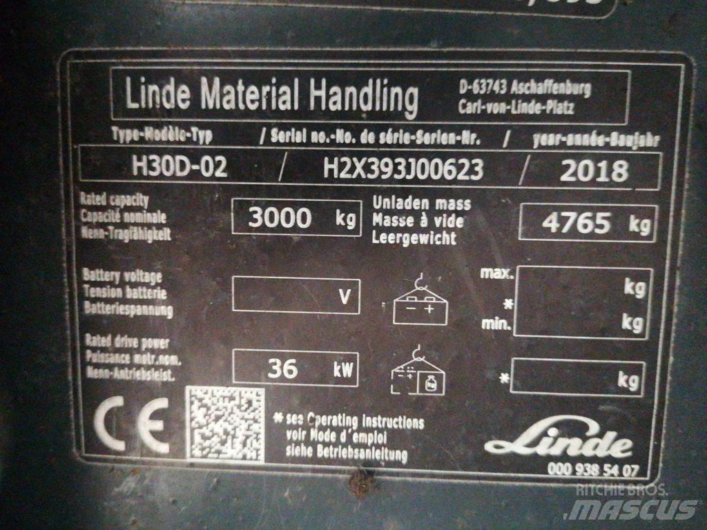 Linde H30D-02 Wózki Diesla