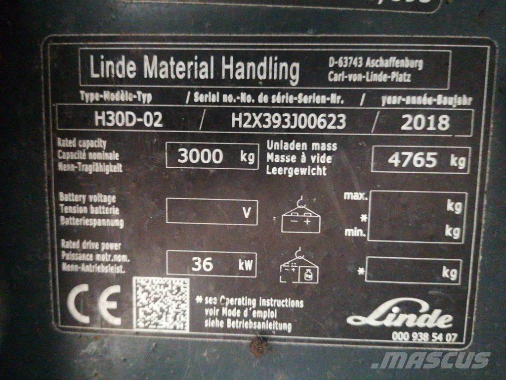 Linde H30D-02 Wózki Diesla