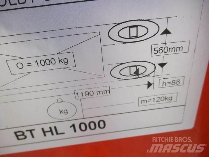 BT HL 1000 Wózki widłowe unoszące z dyszlem