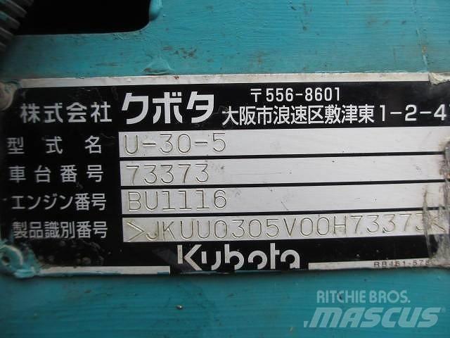 Kubota U 30-5 Minikoparki
