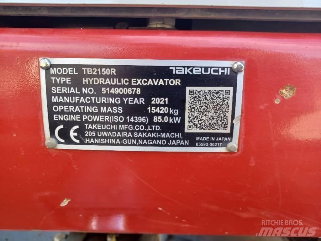 Takeuchi TB 2150 R Koparki gąsienicowe