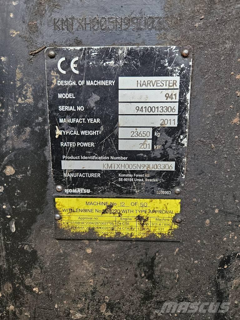 Komatsu 941 Harwestery