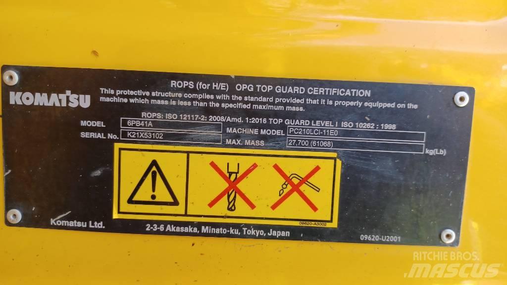 Komatsu PC210LCi-11 Koparki gąsienicowe