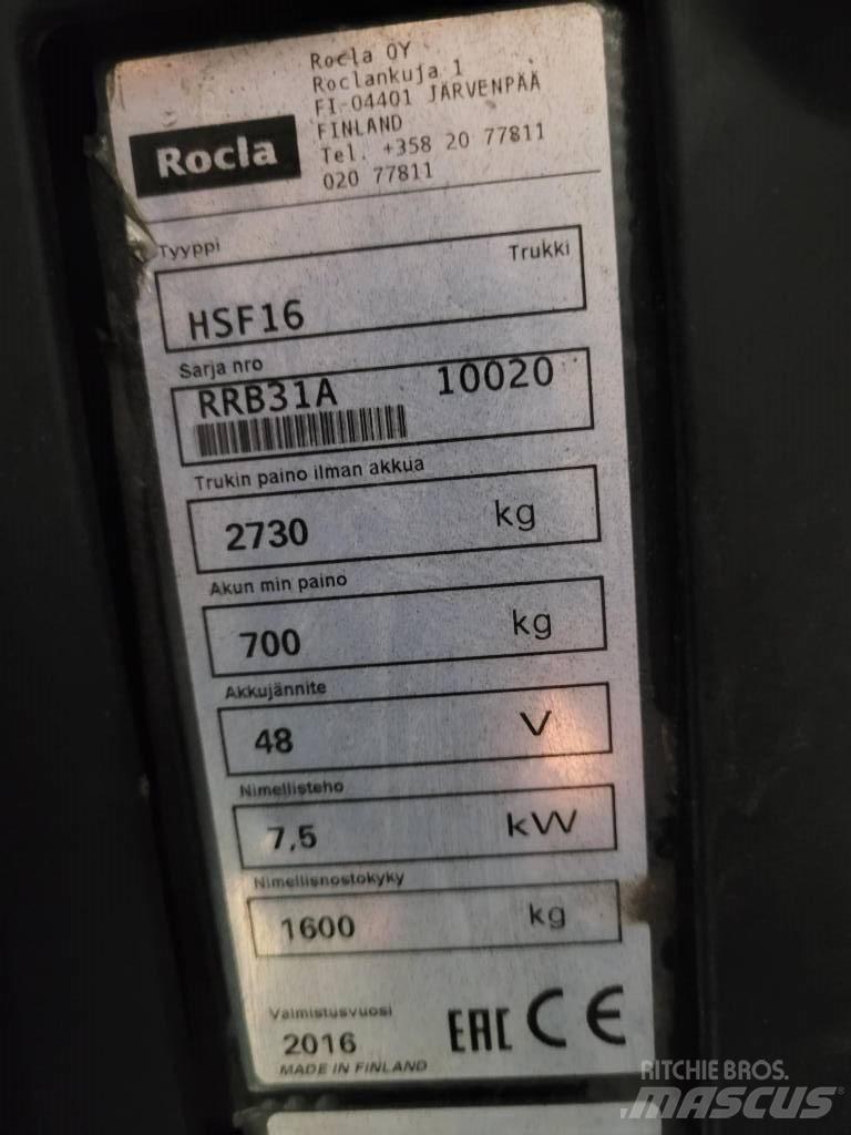 Rocla HSF16 Wózki widłowe wysokiego składowania