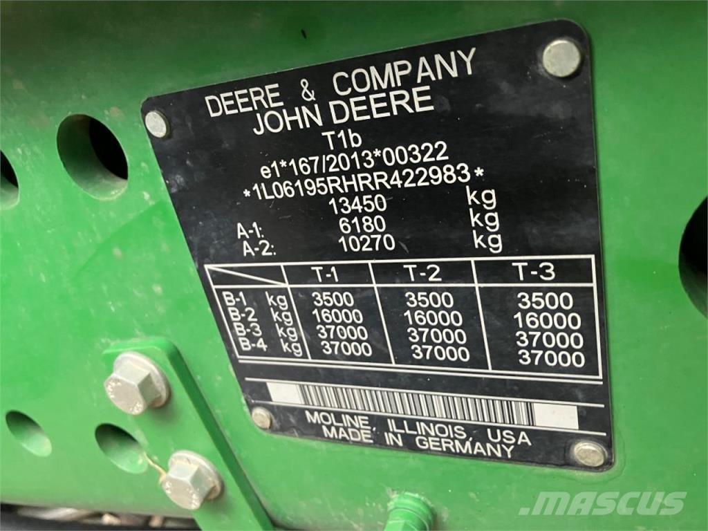 John Deere 6R 195 Ciągniki rolnicze